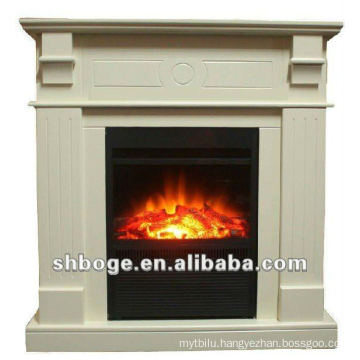 portable/insert indoor decorative electric cream fireplace(with mantel)